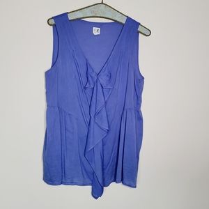 Anthropologie Edmé & Esyllte Ruffle Tank
